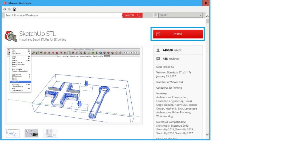  sketchup  Tuto Installer le plugin Sketchup  STL  