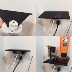 Shelf for power outlet