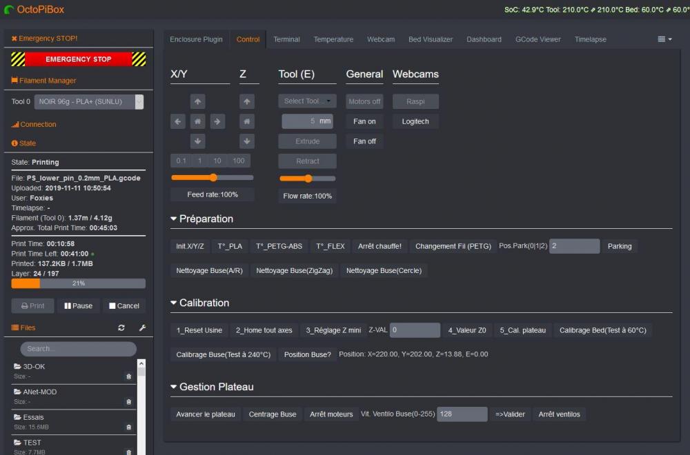 Page Outils/Préparation