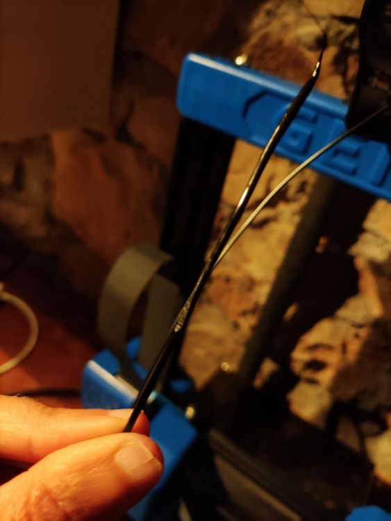 Filament après manip