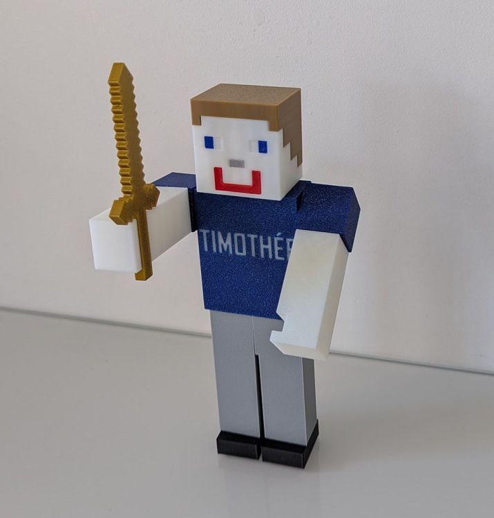 Minecraft Figur Steve imprimée en 3D.jpg