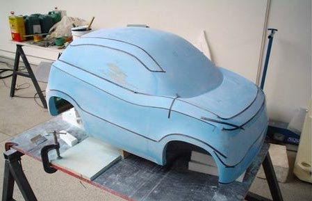 concept car automobile resine 3D