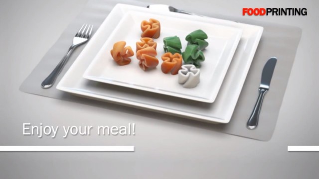 Repas imprimé en 3D