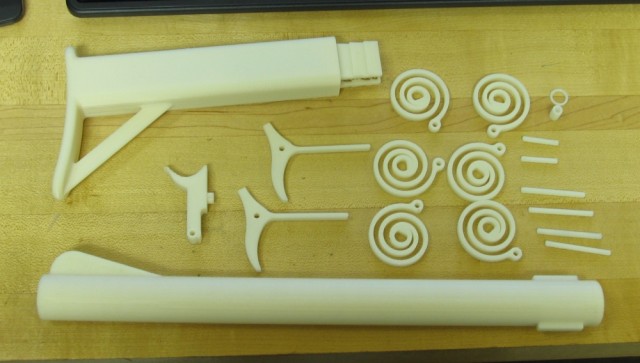 Les pièces du fusil Grizzly imprimées en 3D