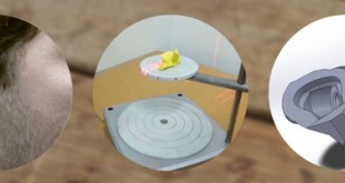 Oreille scannée pour des écouteurs 3D