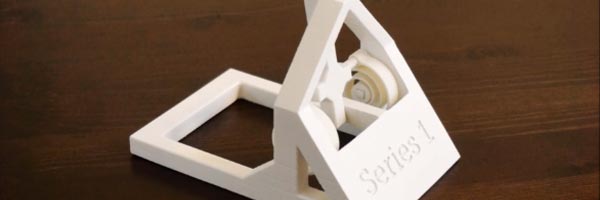 jouet catapulte imprimee en 3D plastique