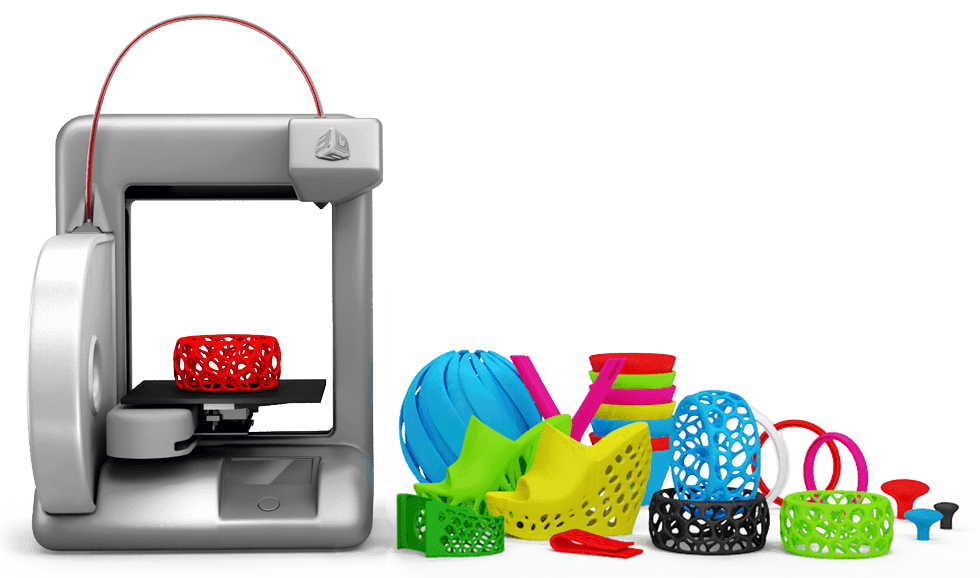 Objets imprimés en 3D avec la Cube