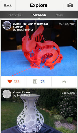 Thingiverse iOS