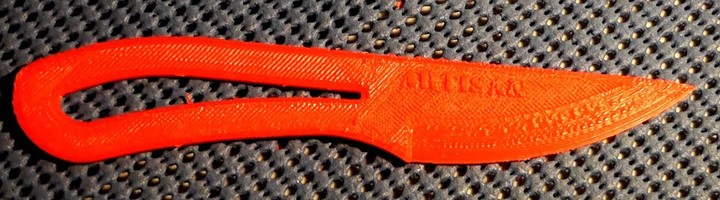 Couteau imprimé en 3D