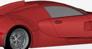 GrabCAD Bugatti Veyron voiture miniature imprimante 3D