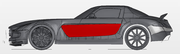 GrabCAD Mercedes Benz SLS AMG voiture miniature imprimante 3D