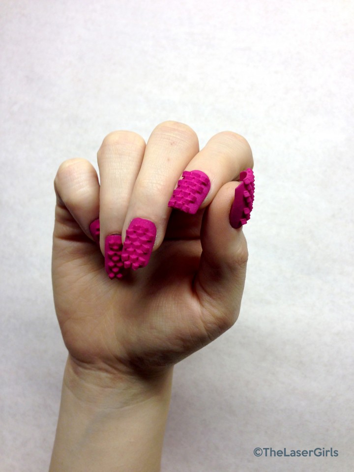 bijoux d'ongle rose imprimé en 3Dl-impression-3d