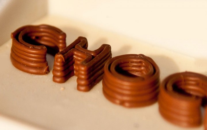 Impression 3D chocolat multi couches