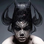 3Dprinted fashion photo défilé mode imprimante 3D casque visage