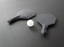 Raquettes et balle de ping pong imprimées en 3D
