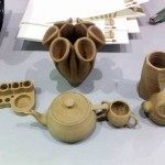 objets imprimés en 3D avec du filament de paille