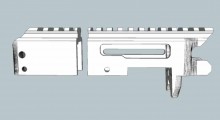 Modèle 3D du pistolet Ruger Charger imprimé en 3D