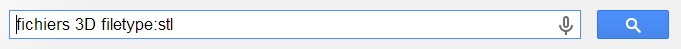 Recherche fichier 3D avec Google