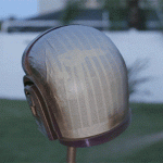 GIF animé de la peinture du casque de Daft Punk imprimé en 3D