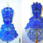 La robe SHIGO imprimée en 3D sur un mannequin couture