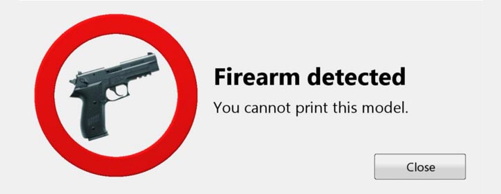 interdit d'imprimer une arme à feu en 3D