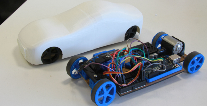 Cardiono, la voiture arduino imprimée en 3D