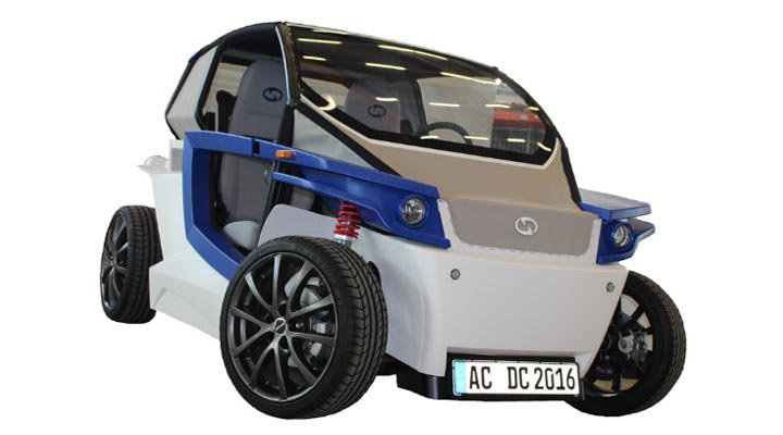 photo voiture electrique imprimee en 3D StreetScooter C16
