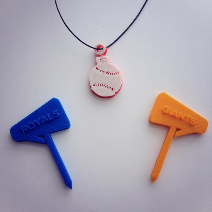 Collier base de baseball imprimé en 3D