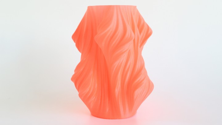Vase imprimé en 3D avec l'imprimante 3D FLUX