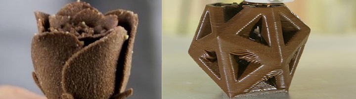 Chocolats imprimés en 3D avec CocoJet