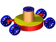 Tondeuse modélisée en 3D