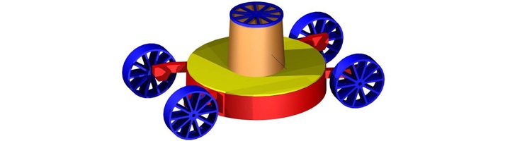 Tondeuse modélisée en 3D