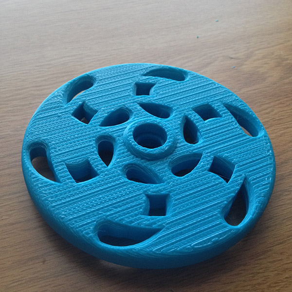 Roue de roller imprimée en 3D