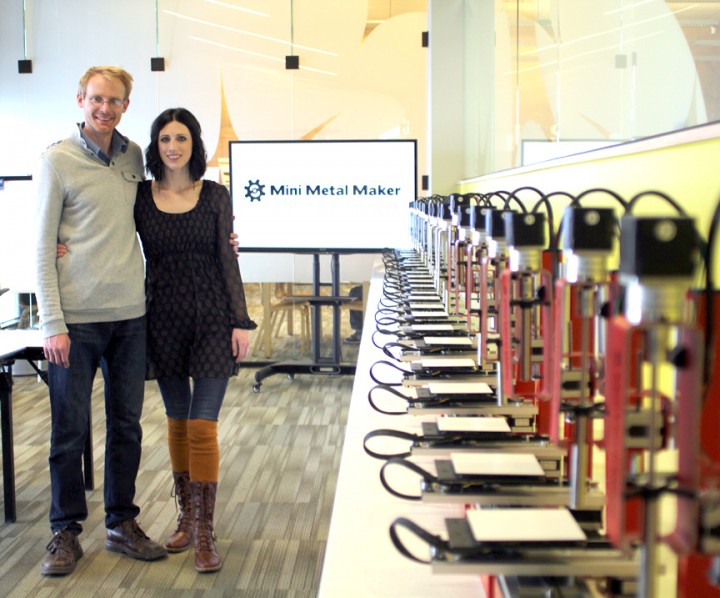 David et Lindsay Hartkop, créateurs de la Mini Metal Maker