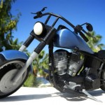 photo moto Harley Davidson Fat Boy miniature imprimée en 3D