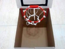 Mini panier de basket pour poubelle