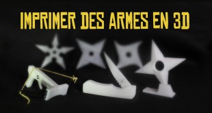 Expérience Imprimer des armes en 3D