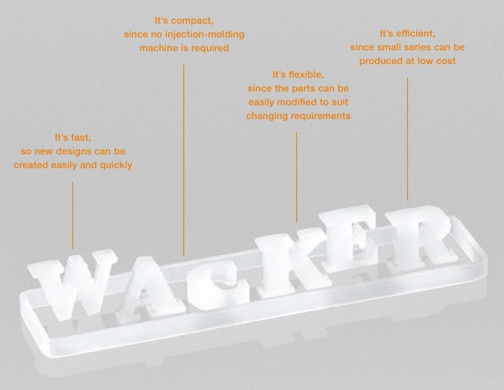 Propriétés de l'impression 3D silicone WACKER