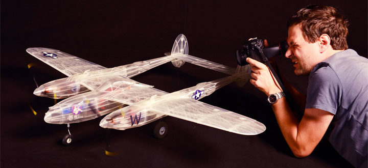 maquette P38 avion