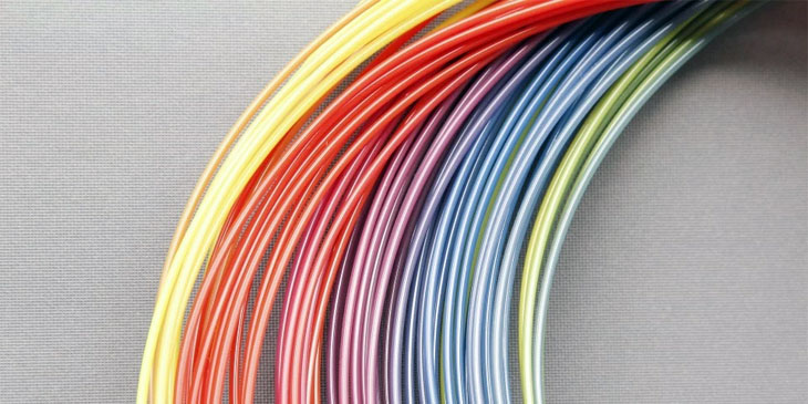 bobine filament PLA UniCoFil multi couleurs rainbow arc en ciel