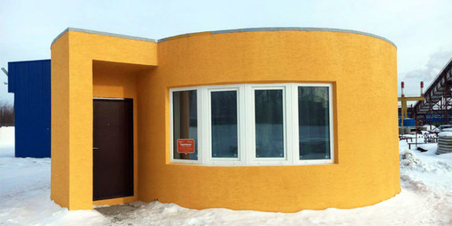 impression 3D beton Apis Cor construction maison imprimante