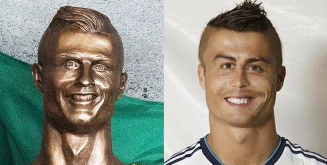 cristiano ronaldo statue