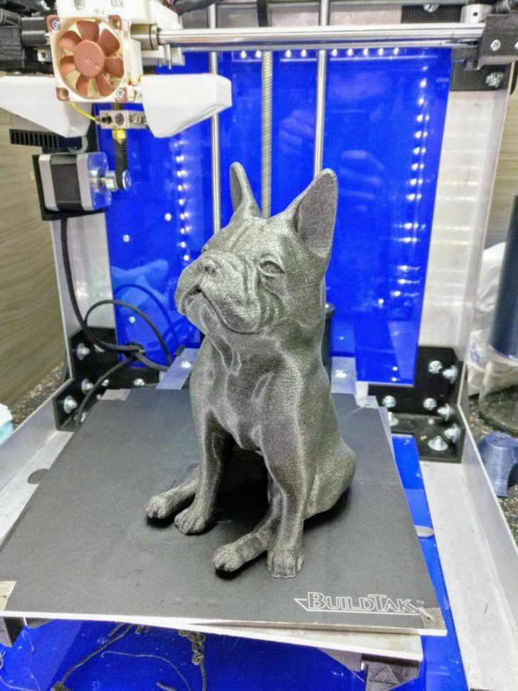 Bulldog imprimé en 3D