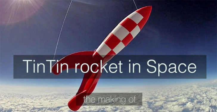 Tripodmaker fusée Tintin espace