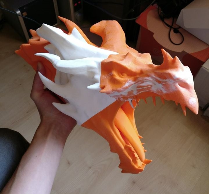 dragon imprimé en 3D