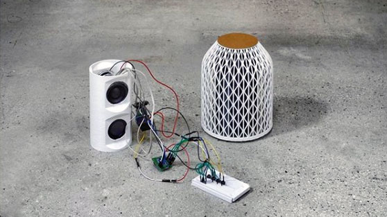 OWA Speaker enceinte connectee bluetooth recyclage imprimante 3D