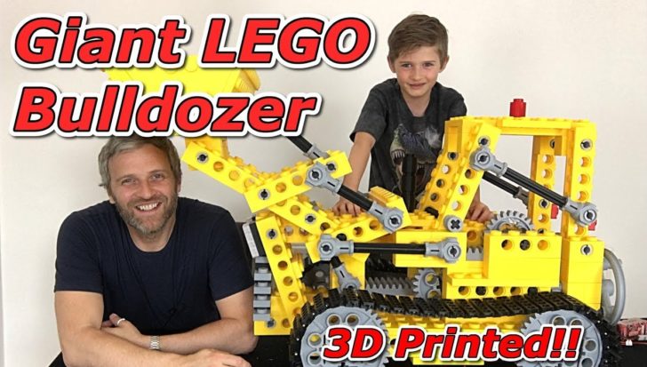 Bulldozer imprimé en 3D