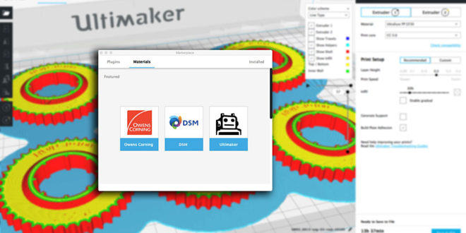 Ultimaker Cura 3.6 Marketplace