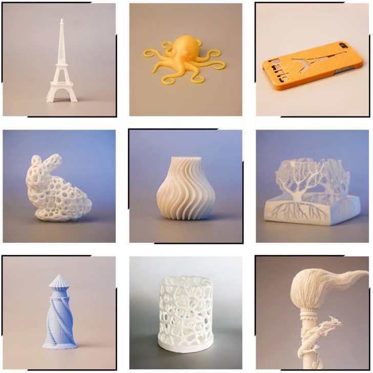 imprimante 3D moira df3 objets imprimés en 3D