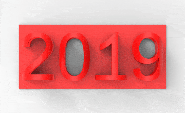 nouvel an 2019 2020 imprimante 3D